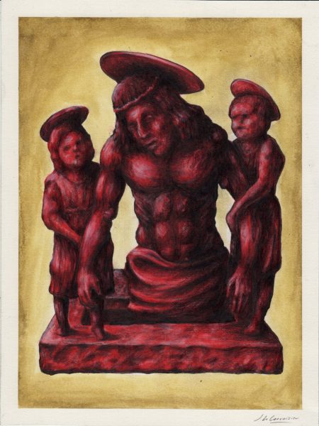 D'après Cristo morto sorretto da due angeli de Giovanni Bellini