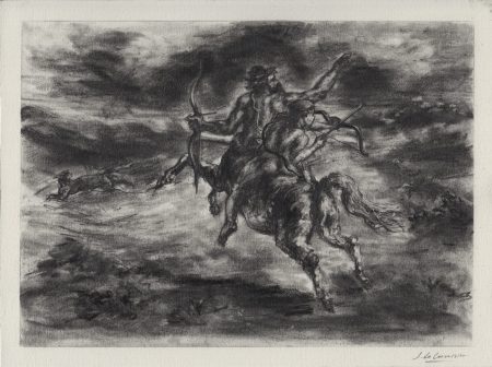 D'après L'Éducation d'Achille d'Eugène Delacroix